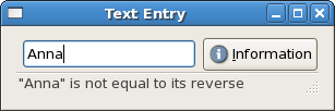 Status bar example