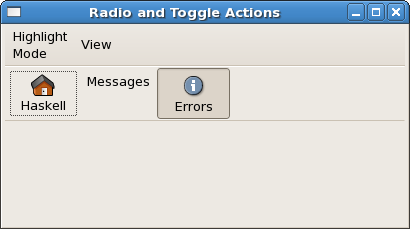 RadioAction and ToggleAction